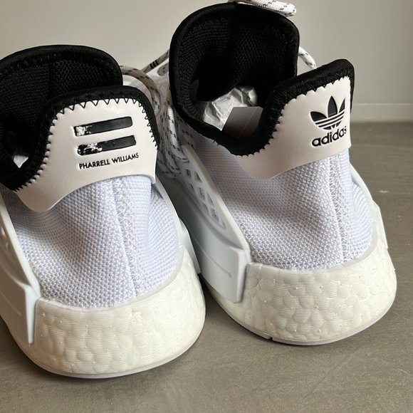 Adidas x Pharrell NMD Human Race Cloud White Sneakers - Picture 9 of 11